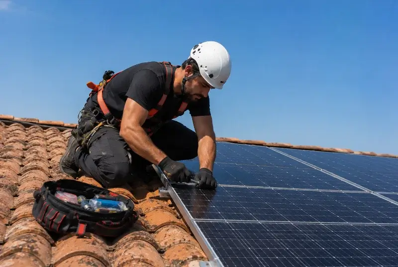 Maintenance et monitoring de panneaux solaires à Saint-Léger