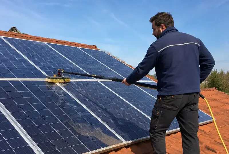 Nettoyage et entretien de panneaux solaires à Saint-Léger